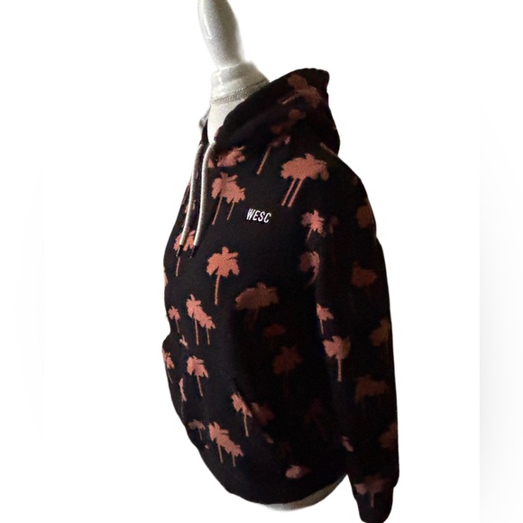 Wesc Black and Orange Palm Print Hoodie Size M - Picture 4 of 11